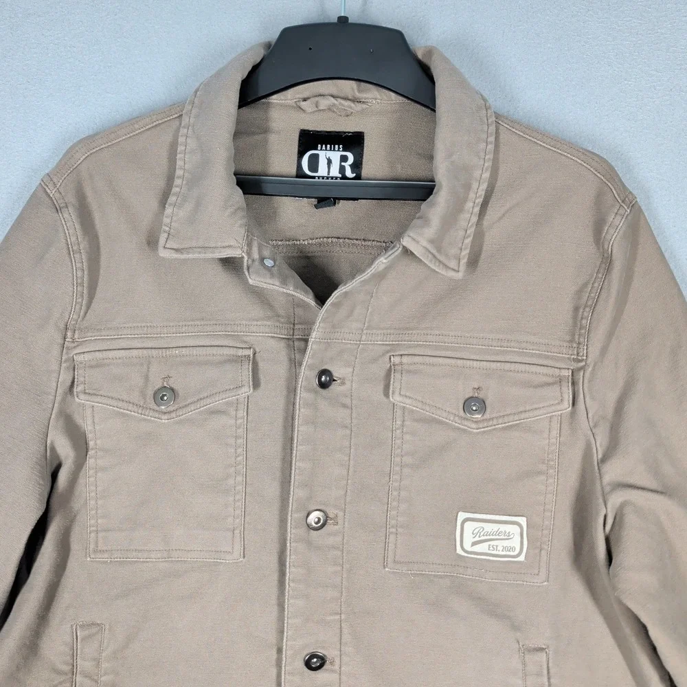 Darius Rucker Jacket Mens‎ XL Tan Las Vegas Raiders DR_35JK238 NFL Trucker Coat